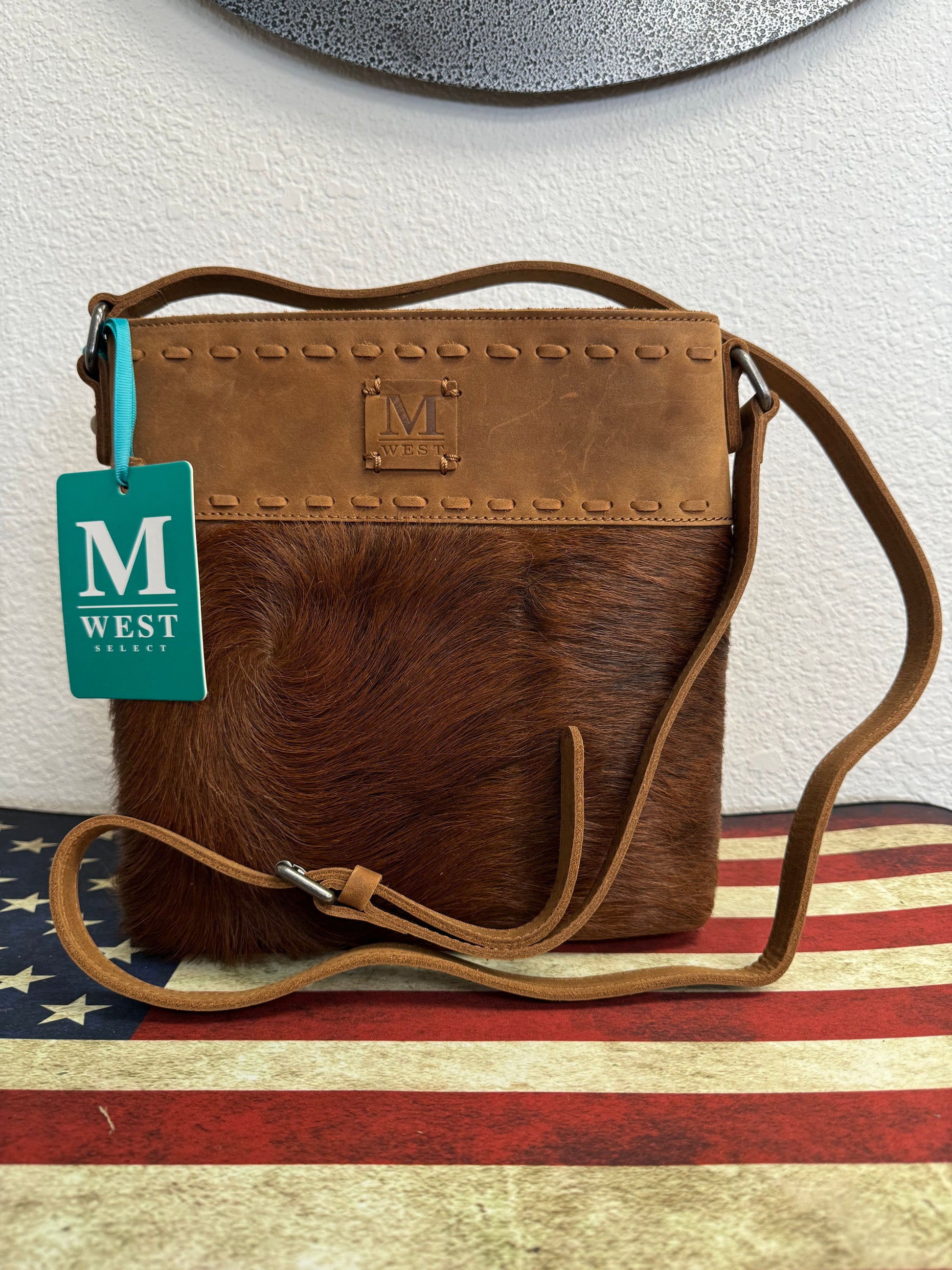 Light Brown with Cowhide Concealed Carry Purse