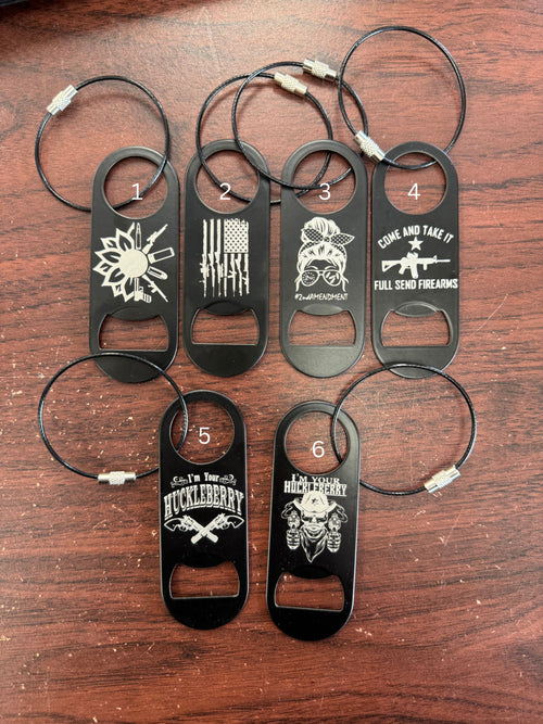 Bottle Opener Keychains - Laser Engraved