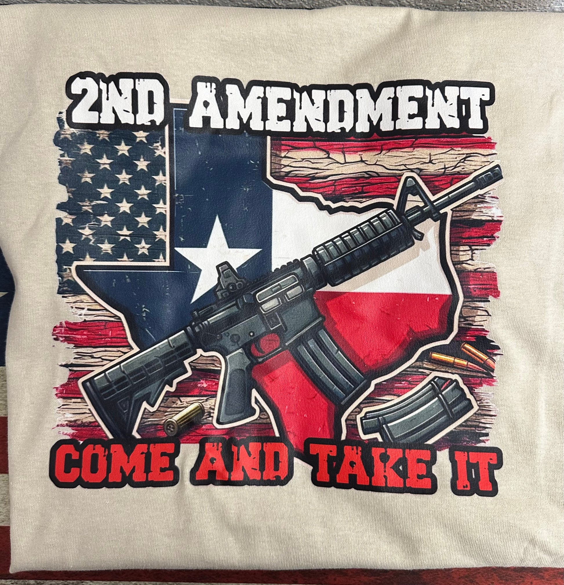 2nd Amendment Flag Novelty Tee Shirt