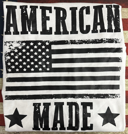 American Made Flag Novelty Tee Shirt