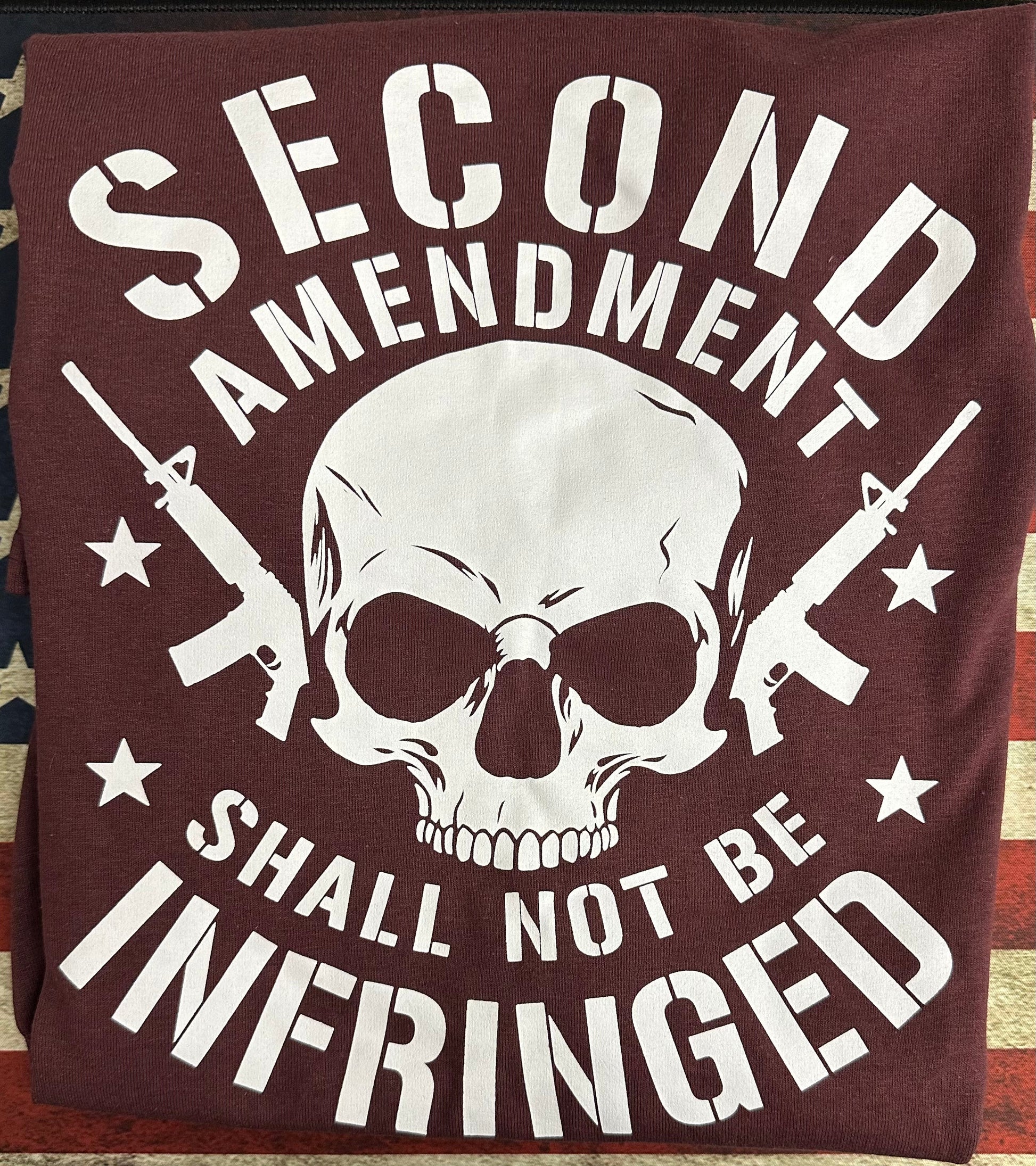 2nd Amendment Skull Novelty Tee Shirt