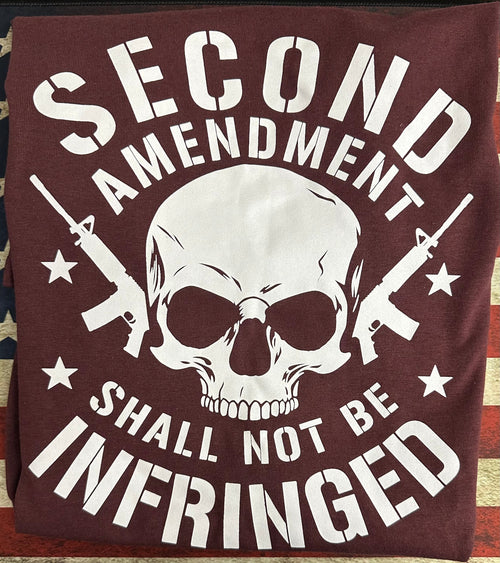 2nd Amendment Skull Novelty Tee Shirt