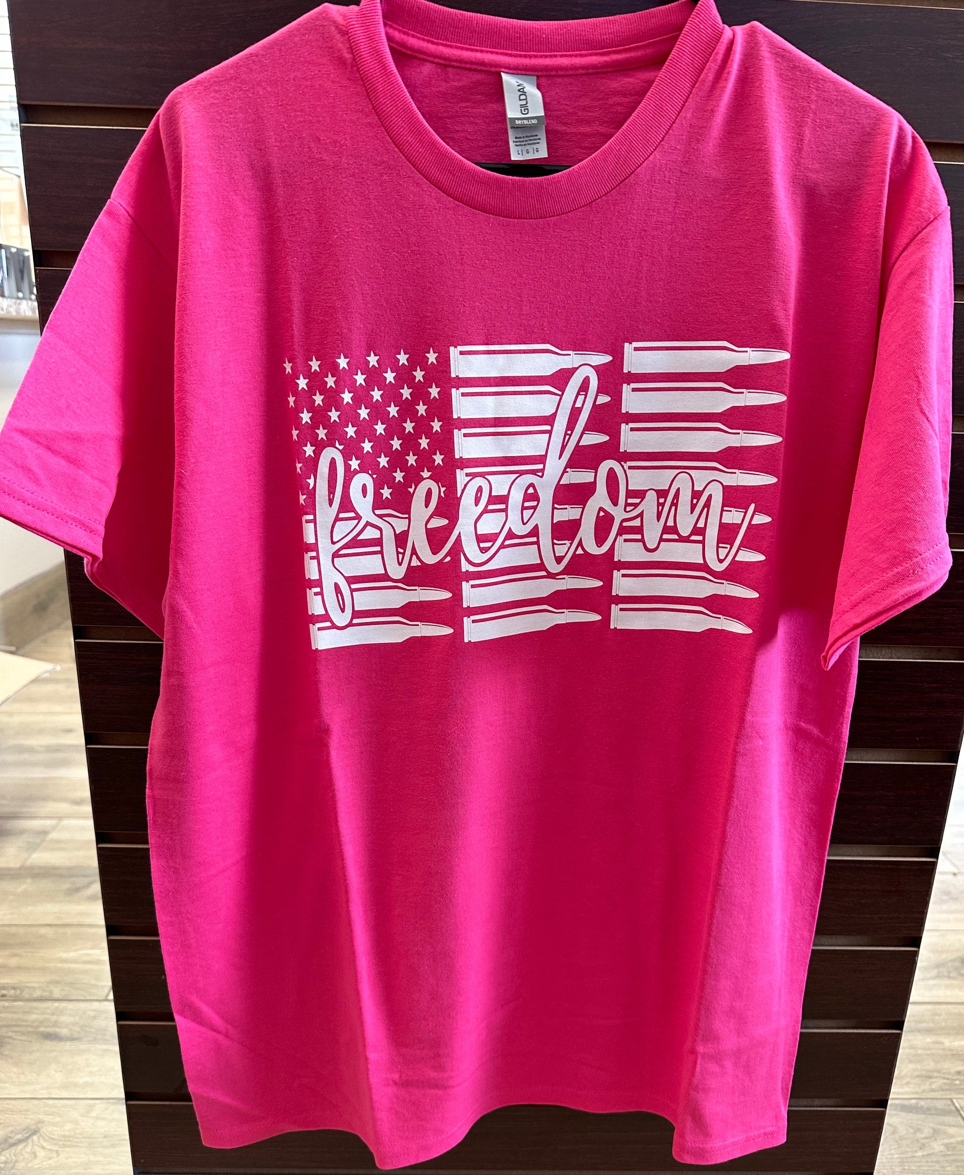 Freedom Bullet Flag Novelty Tee Shirt