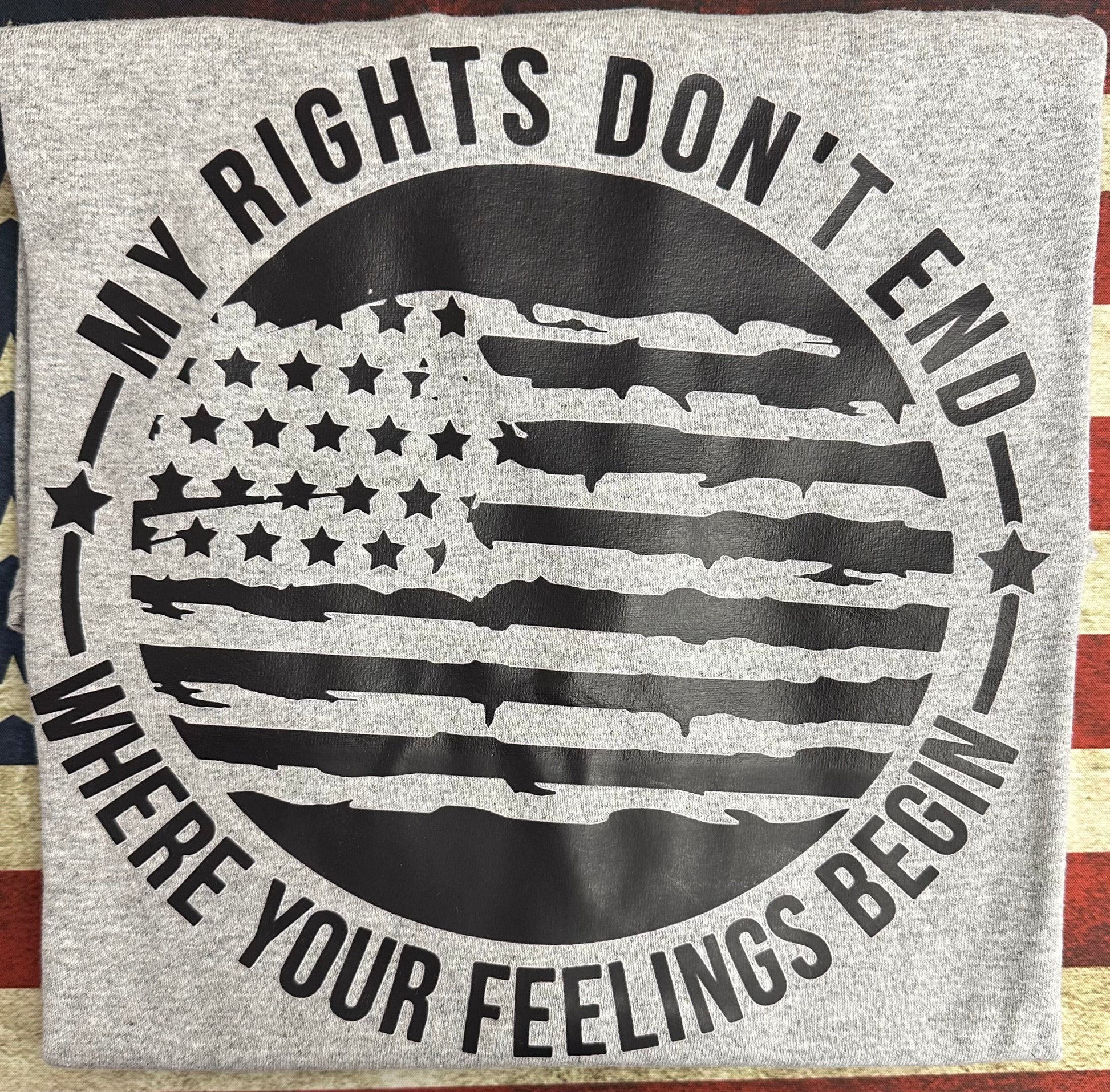 My Rights Don't End Novelty Tee Shirt