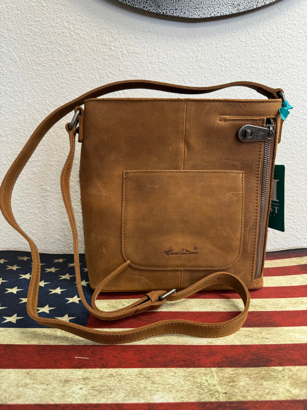 Light Brown with Cowhide Concealed Carry Purse